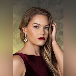 Classy Red Velvet Dress